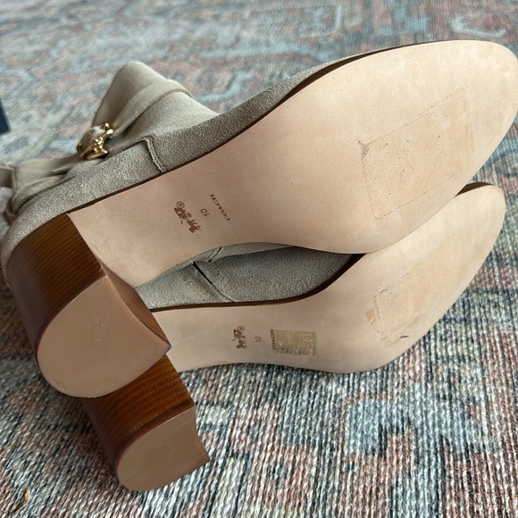 COACH Olivia Suede Ankle Booties - Picture 8 of 9